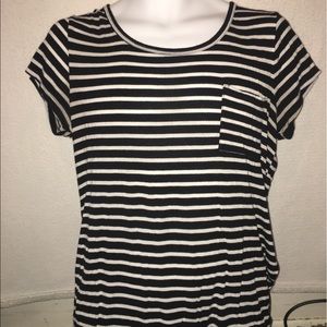 Black and white stripped shirt